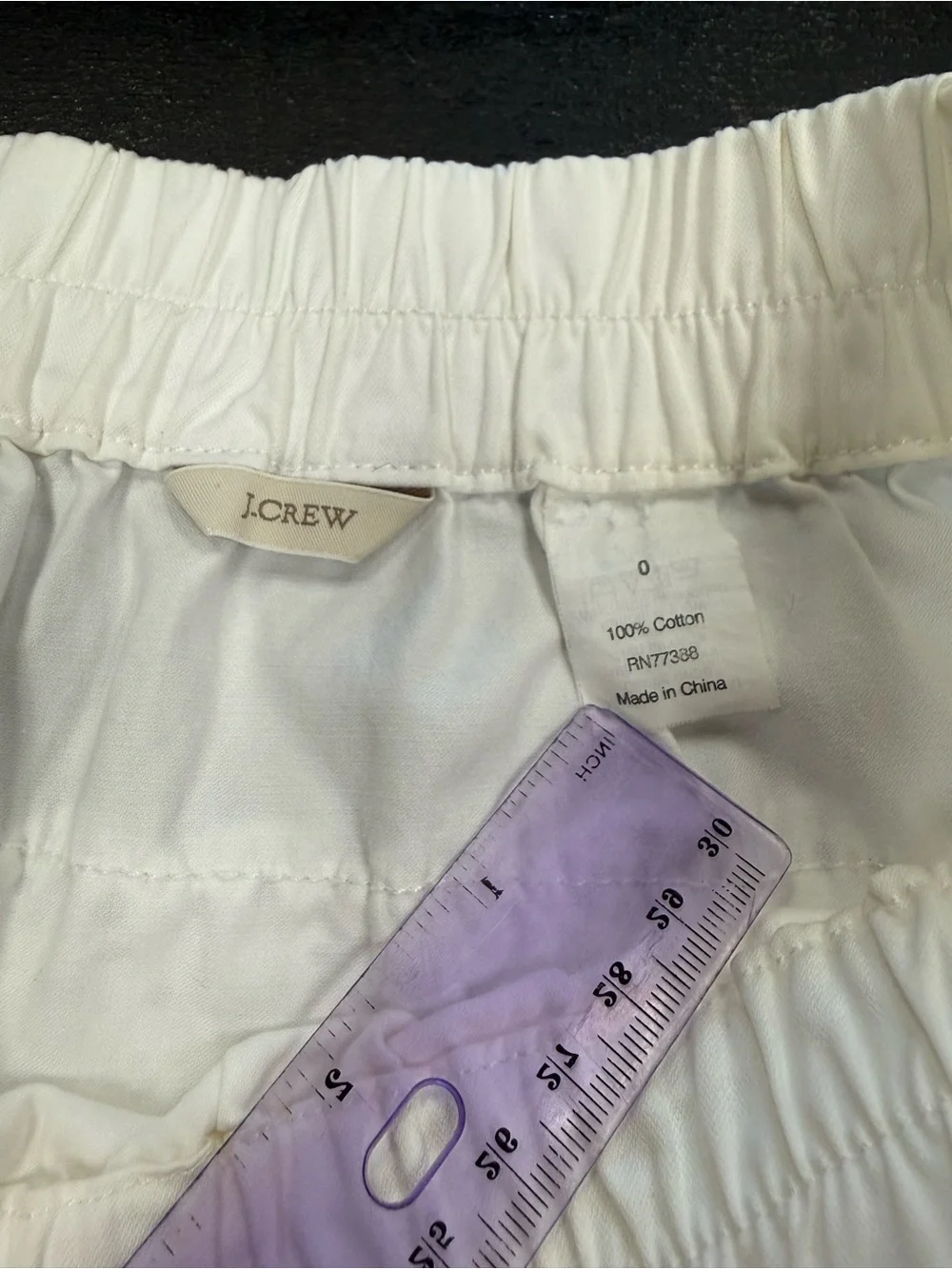 J.Crew White Eyelet Lace Mini Skirt Cottagecore Boho Cotton Size 0
